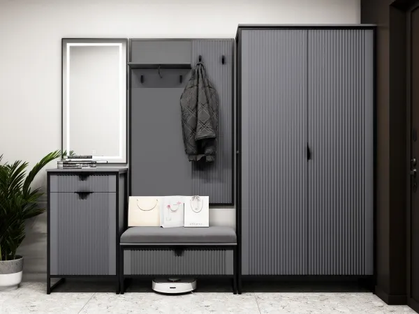 Тумба 1 ящ "Нора" прихожая Графит